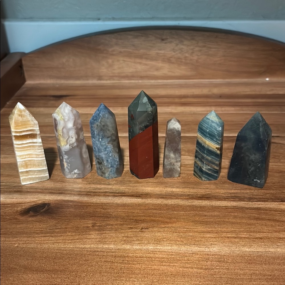 Multicolor Crystal Obelisk Set